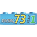 LEGO Brick 1 x 4 with 'Racing 73 Team 1' (3010 / 83010) LEGO Brick 1 x 4 with 'Racing 73 Team 1' (3010 / 83010)