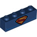 LEGO Backstein 1 x 4 mit superman Logo (3010 / 39079)