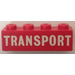 LEGO Backstein 1 x 4 mit &quot;TRANSPORT&quot; (Solide Letters) (3010)