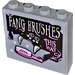 LEGO Steen 1 x 4 x 3 met Fang Brushes This Way Sticker (49311)