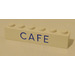 LEGO Brick 1 x 6 with Blue &quot;CAFE&quot; (3009)
