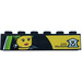 LEGO Brick 1 x 6 with "CITY MUSEUM" and Logo and Female Minifig Head Painting Sticker (3009)