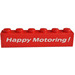 LEGO Brick 1 x 6 with "Happy Motoring" Sticker (3009 / 30611)