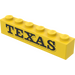LEGO Brick 1 x 6 with &quot;TEXAS&quot; Sticker (3009)