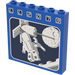 LEGO Brique 1 x 6 x 5 avec Astronaut Repairing Satellite, Moon et LL2079 (3754)