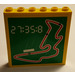 LEGO Mattoncino 1 x 6 x 5 con Racetrack e Clock Adesivo (3754)