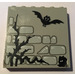 LEGO Steen 1 x 6 x 5 met Stones, Twigs en Vleermuis Sticker (3754)
