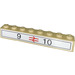 LEGO Brick 1 x 8 with &#039;9&#039;, Rail Logo  Sticker (3008)