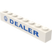 LEGO Cegła 1 x 8 z &quot;DEALER&quot; z VW logo (3008)