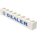 LEGO Brick 1 x 8 with &quot;DEALER&quot; with VW Logo (3008)