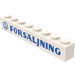 LEGO Steen 1 x 8 met &quot;FORSALJNING&quot; met logo (3008)