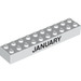 LEGO Brick 2 x 10 with &#039;JANUARY&#039; (15089 / 97623)