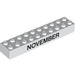 LEGO Brick 2 x 10 with &quot;NOVEMBER&quot; and &quot;DECEMBER&quot; (12441 / 97633)