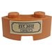 LEGO Brick 2 x 2 Round Corner with &#039;EST. 2012&#039; Sticker with Stud Notch and Reinforced Underside (85080)