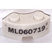 LEGO Brick 2 x 2 Round Corner with „ML060719“ Sticker with Stud Notch and Reinforced Underside (85080)