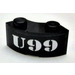 LEGO Brick 2 x 2 Round Corner with &#039;U99&#039; Sticker with Stud Notch and Hollow Underside (3063)