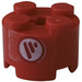 LEGO Brick 2 x 2 Round with 3 Red Stripes Sticker (3941) LEGO Brick 2 x 2 Round with 3 Red Stripes Sticker (3941)