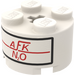 LEGO Brick 2 x 2 Round with Chemical Formula for Nitrous Oxide „AFK N2O“ Sticker (3941)