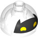 LEGO Brick 2 x 2 Round with Dome Top with Batman Face (Hollow Stud, Axle Holder) (18841 / 33634)