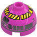 LEGO Brick 2 x 2 Round with Dome Top with QT-KT Droid Head (with Axle Holder) (3262)