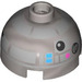 LEGO Brick 2 x 2 Round with Dome Top with R2-BHD Astromech Droid Head (Hollow Stud, Axle Holder) (3262 / 104614)