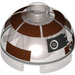 LEGO Brick 2 x 2 Round with Dome Top with R3-M2 Astromech Droid Head (Hollow Stud, Axle Holder) (18841 / 33758)