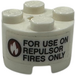 LEGO Brick 2 x 2 Round with 'FOR USE ON REPULSOR FIRES ONLY' Sticker (3941) LEGO Brick 2 x 2 Round with 'FOR USE ON REPULSOR FIRES ONLY' Sticker (3941)