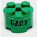 LEGO Steen 2 x 2 Rond met &#039;GARY&#039; Sticker (3941)