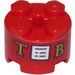 LEGO Brick 2 x 2 Round with gold &#039;T&#039;  Label and &#039;B&#039; Sticker (3941)