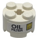 LEGO Brick 2 x 2 Round with "Oil Filter" Sticker (3941) LEGO Brick 2 x 2 Round with "Oil Filter" Sticker (3941)