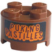 LEGO Brick 2 x 2 Round with &#039;PUKING PASTILLES&#039; Sticker (3941)