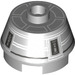 LEGO Brick 2 x 2 Round with Sloped Sides with Gray Astromech Droid Pattern (14521 / 98100)