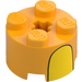 LEGO Ladrillo 2 x 2 Circular con Amarillo con Curve (3941)