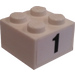 LEGO Brique 2 x 2 avec 1 Autocollant (3003)