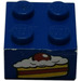 LEGO Brick 2 x 2 with Cake  Sticker (3003)