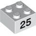 LEGO Brick 2 x 2 with Number 25 (14933 / 97663)