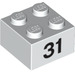 LEGO Brick 2 x 2 with Number 31 (14988 / 97669)