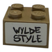 LEGO Brick 2 x 2 with 'WYLDE STYLE' Sticker (3003)
