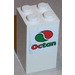 LEGO Brick 2 x 2 x 3 with &#039;Octan&#039; and Green and Red Circle Sticker (30145)