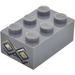 LEGO Brique 2 x 3 avec 2 Runes (blanc Haut Droite) Autocollant (3002)