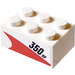 LEGO Brick 2 x 3 with '350 HP' (Right) Sticker (3002)
