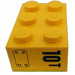LEGO Brick 2 x 3 with Black 10T Right Side Sticker (3002)