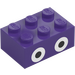 LEGO Brick 2 x 3 with Nabbit eyes (94655 / 105682)