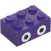 LEGO Brick 2 x 3 with Nabbit eyes (94655 / 105682)