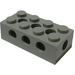 LEGO Brick 2 x 4 with 3 Holes on top and 8 Holes on the 4 sides and Solid Studs