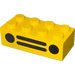 LEGO Kostka 2 x 4 s Černá Auto Mřížka (3001)