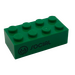 LEGO Brick 2 x 4 with Black SOCIAL Pattern on Both Sides (Play Day 2018) (3001)