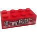 LEGO Brick 2 x 4 with 'ED'S TOW TRUCK SERVICE' (Left) Sticker (3001)