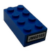 LEGO Brick 2 x 4 with &#039;JM60169&#039; (On End) Sticker (3001)