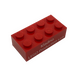 LEGO Brick 2 x 4 with 'Kladno LEGO Production s.r.o.' and 'Thank you for your help in October 2018' (3001)